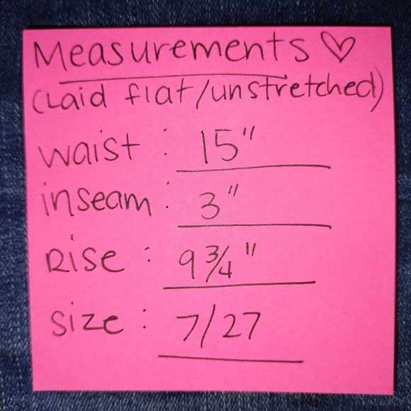 KanCan Natalie High Rise Fray Hem Cutoff Denim Shorts Sz. 7/27 - Picture 9 of 9